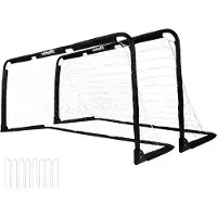 VirtuFit Inklapbaar Voetbaldoel - Panna goal - 150 x 60 cm (set van 2) - zwart