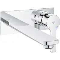 GROHE Lineare New afbouwdeel 2-gats inbouw wandkraan L-size m. uitloop 20.7cm chroom
