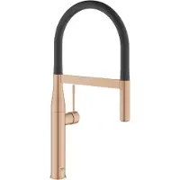 GROHE Keukenmengkraan essence new professionele spray warm sunset geborsteld