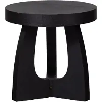 Woood Tala Bijzettafel - MDF Fineer - Zwart - 45x45x45