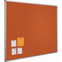 Smit Visual Prikbord bulletin 16mm oranje - 45x60 cm