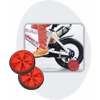 Voltano Zijwieltjes – Rood – 12-20 Inch
