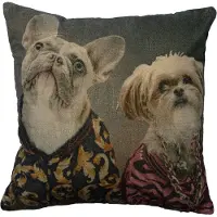 Mars & More kussen fluweel preppy honden 45x45cm*