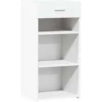 vidaXL Dressoir 45x42,5x93 cm bewerkt hout wit