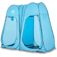 vidaXL - Privacytent - pop-up - waterdicht - blauw