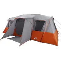 vidaXL - Tunneltent - 16-persoons - waterdicht - grijs