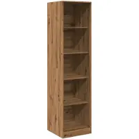 vidaXL Kledingkast 50x50x200 cm bewerkt hout artisanaal eikenkleurig