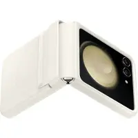 Samsung Galaxy Z Flip 5 Back Cover Leer Creme