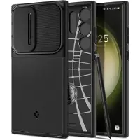 Spigen Optik Armor Galaxy S23 Ultra Hoesje Zwart