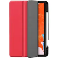 Just in Case Tri-Fold Apple iPad Pro 12,9" (2022/2021/2020) Book Case Pencil Houder Rood