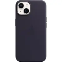 Apple iPhone 14 Plus Back Cover met MagSafe Leer Inkt