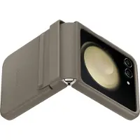 Samsung Galaxy Z Flip 5 Back Cover Leer Bruin