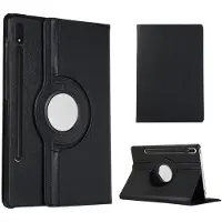 Just in Case Rotating 360 Case tablethoes voor Samsung Galaxy Tab S8 Plus - Zwart