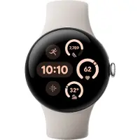 Google Pixel Watch 3 (2024) | 41 mm | 4G | zilver | Porcelain