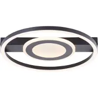 Brilliant Maureen - Plafondlamp - LED 22W - 3000K - Zwart