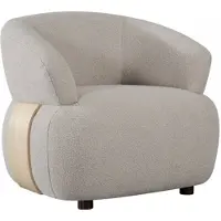 Label51 Fauteuil valenza naturel stof naturel hout 79x83x73 cm