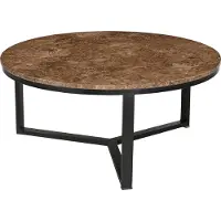 LivingFurn salontafel senna emperador 80cm marmer
