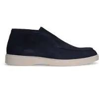 Manfield Donkerblauwe suède boots | Maat 40