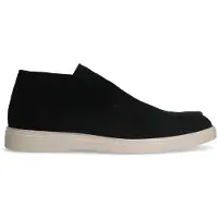 Manfield Zwarte suède boots | Maat 40