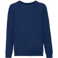 Fruit Of The Loom Klassiek Raglan Sweatshirt voor kinderen/Kinderen (Marine)