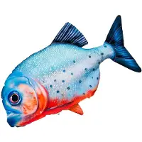 Gaby The Red Bellied Piranha Pillow Blauw