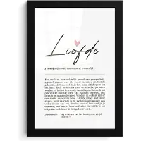 PosterMonkey - Poster - Woordenboek - Liefde - Cadeau voor man - Cadeau voor vrouw - Wanddecoratie - Woonkamer - Kantoor - 20x30 cm