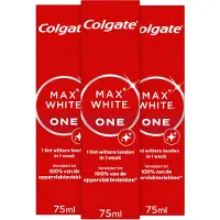 Colgate 3x Tandpasta Max White One 75 Ml