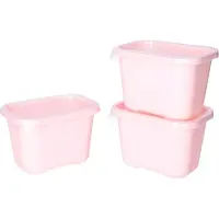 Juypal Hogar Juypal Vershoudbakjes nestbaar - BPA vrij - meal prep - 3x stuks van 1 liter - roze - luchtdicht - herbruikbaar