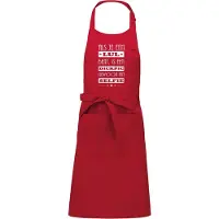 Kariban Cadeauschort - Tekstschort - Keukenschort - BBQ schort - verjaardag - vaderdag - moederdag - Als je een lul bent - dickpic - selfie - rood