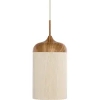 Light & Living Hanglamp Dania Lichte Hout Print Ø 22cm