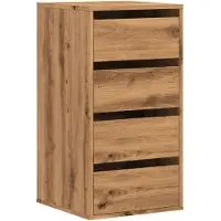 vidaXL Ladekast 40x41x76 cm bewerkt hout artisanaal eikenkleurig