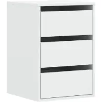 vidaXL Kommode, wit, 40x41x58 cm, van houtvezel
