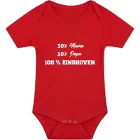 SOL's 100% Eindhoven Babyromper Rood - 040 - eindhovenaar - geboorte - cadeau