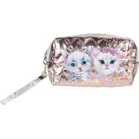 Juleeze Toilettas Dames 18x7x10 cm Roze Synthetisch Katten