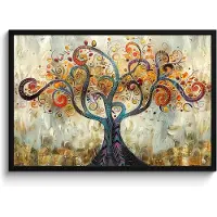 PosterMonkey Poster in lijst - Fotolijst 90x60 cm - Posters - Boom - Kunst - Modern - Natuur - Posterlijst zwart - Decoratie - Wanddecoratie woonkamer - Muurdecoratie slaapkamer
