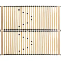 Beliani VOUZIERS - Lattenbodem - Lichthout - 160 x 200 cm - Berkenhout