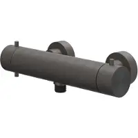 Ivy Aia Concord Douchethermostaatkraan opbouw cooltouch RVS316 geborsteld carbon black PVD