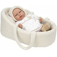Arias Elegance Andie With Carrycot With Try Me Cry Mechanism Baby Doll 40 Cm Beige Kinderen