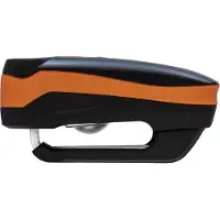 ABUS Detecto 7000 RS1, remschijfslot w alarm ,zwart/oranje