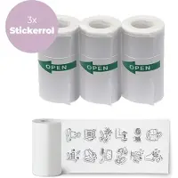 Denver Stickerrollen (57 x 30 mm) voor Kindercamera met Printer en Pocket Printer - 3 Stuks - PSP43 - Wit