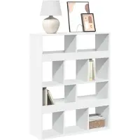 vidaXL Boekenkast 100x33x125,5 cm bewerkt hout wit