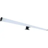 Strühm DORIAN LED Spiegelverlichting - Badkamer Lamp - Schilderijverlichting - Rechthoek 15W - 1600 Lumen - 4000K Daglicht wit - Zwart - Kunststof - 780 mm - IP44