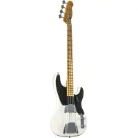 Fender '54 Precision Bass Journeyman Aged Opaque White Blonde #CZ577583 - Elektrische basgitaar