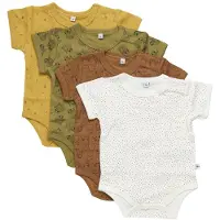 Pippi Baby Bodys k/ä - 4er-Pack - Lametta - - 50 - Body K/Ä