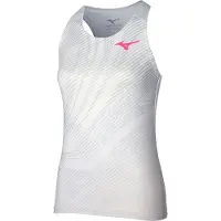 Mizuno Charge Printed Sleeveless T-shirt Wit S Vrouw