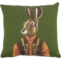 Mars & More gobelin kussen haas groen alpengilet 45x45cm