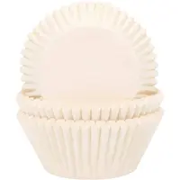 House of Marie Cupcake vormpjes (Baking Cups) - Ivoor pk/50
