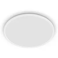 Philips LED-plafondlamp Superslim, dimbaar, wit / opaal, Werkkamer / Kantoor, metaal, LED plafondlamp