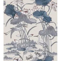 Dutch Wallcoverings - Tapestry Lotus Pond Blue - TP422702