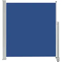 vidaXL Uitschuifbare zonnescherm zijwand, 140 x 300 cm, blauw